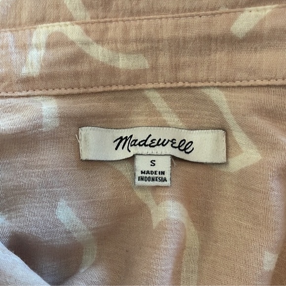 Madewell Daily Shirt in Bold Squiggles - Picture 3 of 4